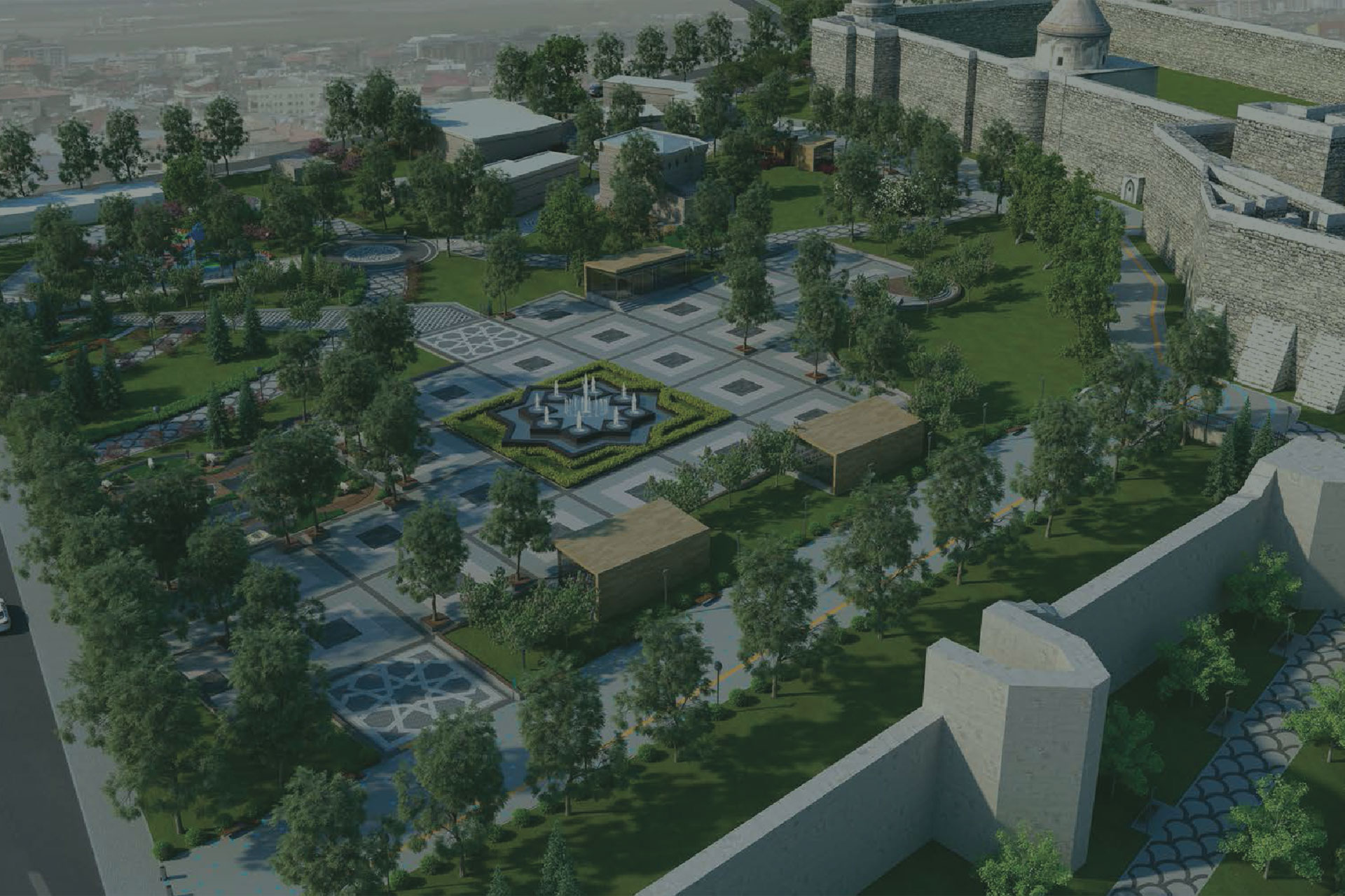 Erzurum Kalesi ve çevresinin peyzaj düzenlemesi